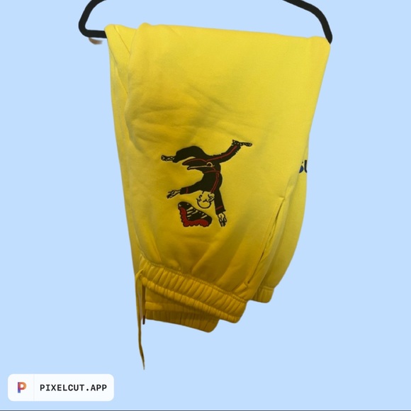 Kidsuper Yellow Super Sweatpants - Picture 2 of 4